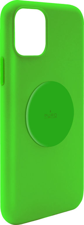 Coque Silicone Icon aimantée Verte Fluo pour iPhone 11 Puro
