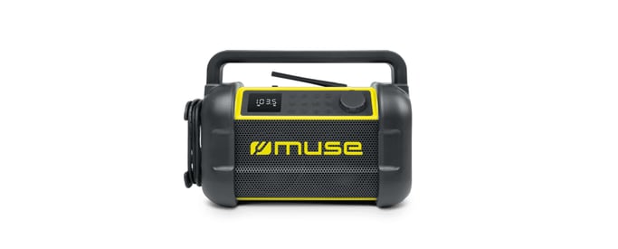 Muse M-928 BTY Radio digitale portatile nera, gialla