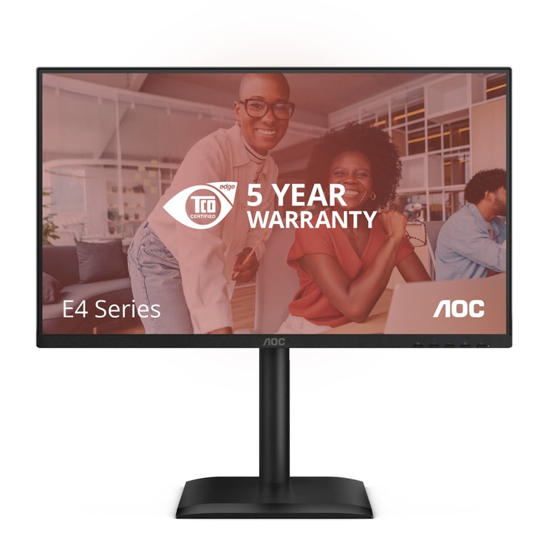 Moniteur professionnel AOC 24E4U 24 FHD 120 Hz avec support réglable en hauteur et technologie anti lumière Neuf - vue 1
