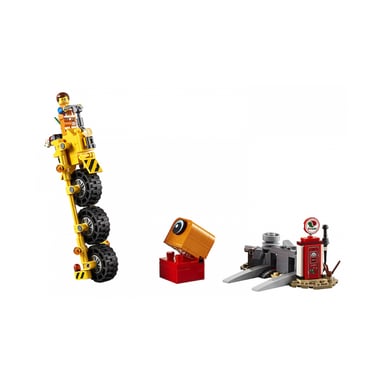Triciclo LEGO® Movie di Emmet - Avventura epica con figura d'azione e stazione di servizio