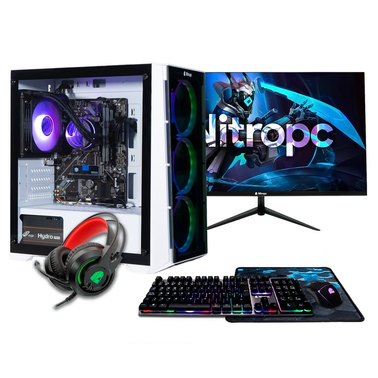 PC Gamer NitroPC Advanced Bronze V2 - AMD Ryzen 5 4650G, RX Vega 7, RAM 16Go DDR4, SSD M.2 1To, Windows 11