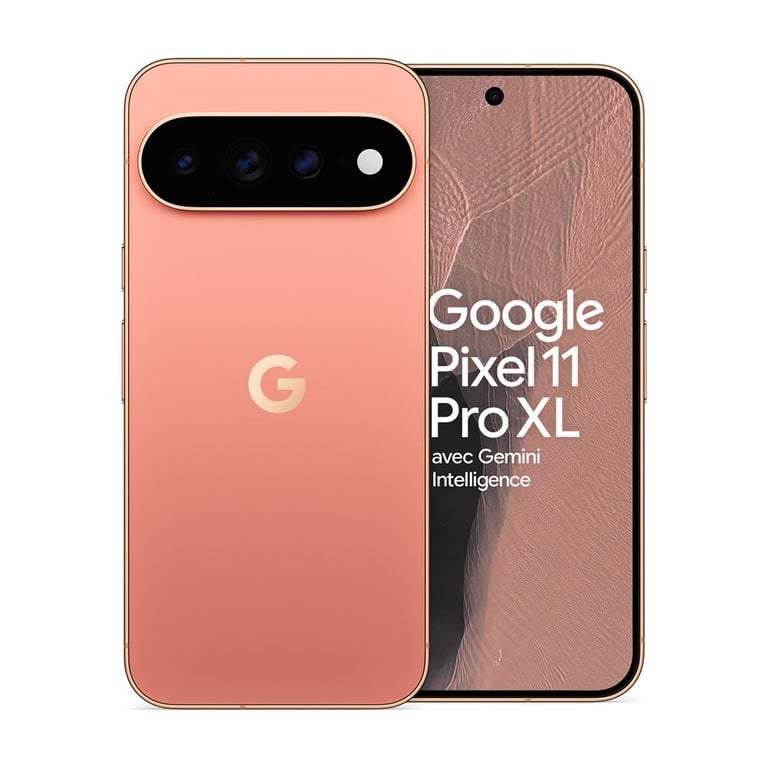Pixel 11 Pro XL (5G) 512 Go, Rose pêche - Neuf