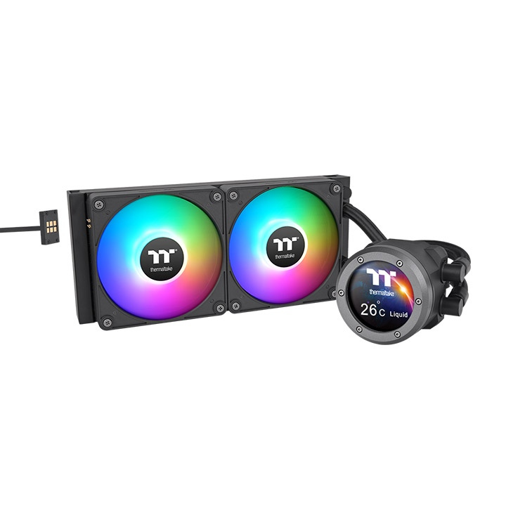 Thermaltake CL-W414-PL12SW-A système de refroidissement d'ordinateur Processeur Kit de refroidissement du liquide 12 cm Noir - Neuf