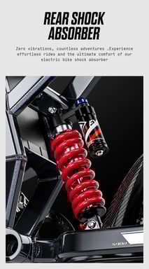 SHENGMILO S900 Bicicleta Eléctrica de Montaña de Doble Suspensión con Batería de 60 V y 30 Ah
