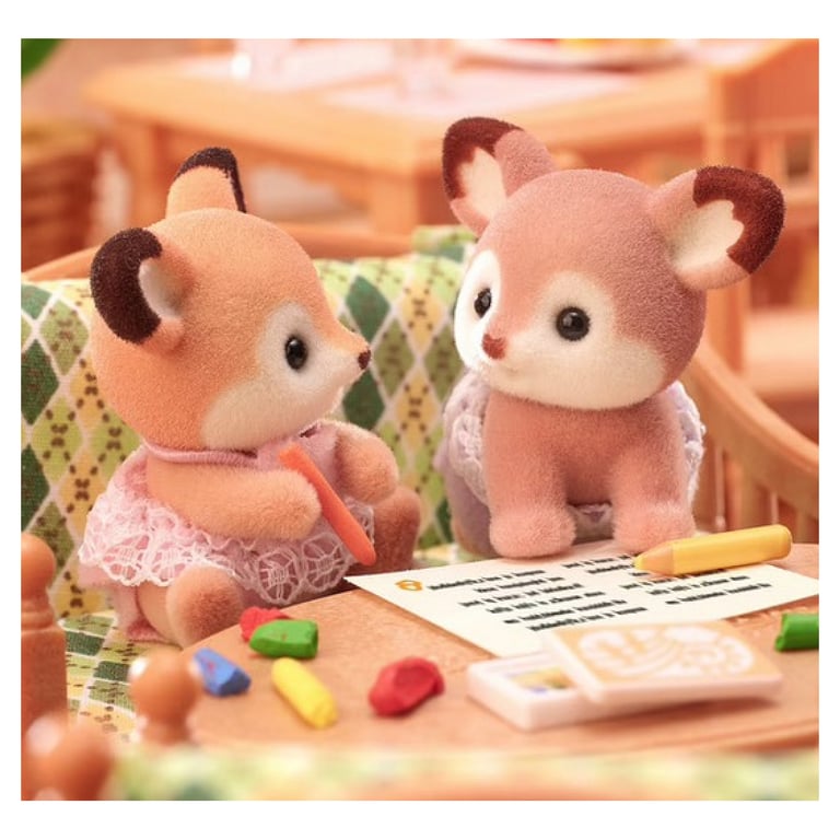 5800 - Jumeaux Biche Sylvanian : Figurines Adorables pour Enfants - Neuf