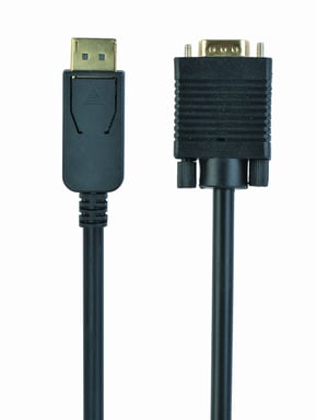 Gembird CCP-DPM-VGAM-6 câble vidéo et adaptateur 1,8 m VGA (D-Sub) DisplayPort Noir