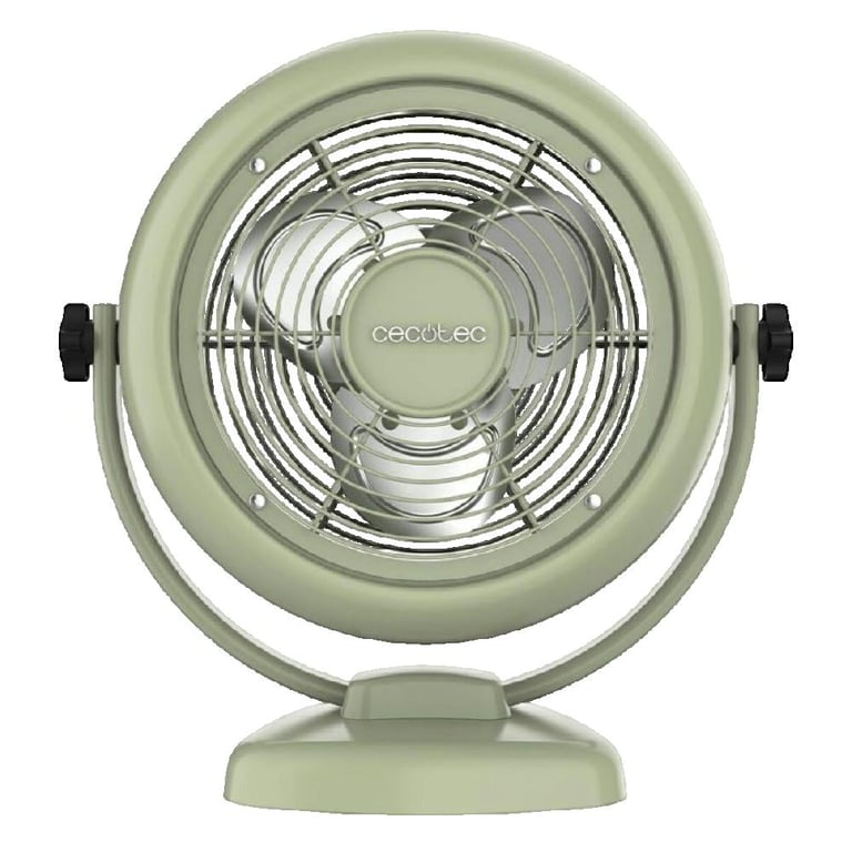 Ventilateur de Table Cecotec EnergySilence 800 RetroDesk – 20W, 2 Vitesses, Design Rétro