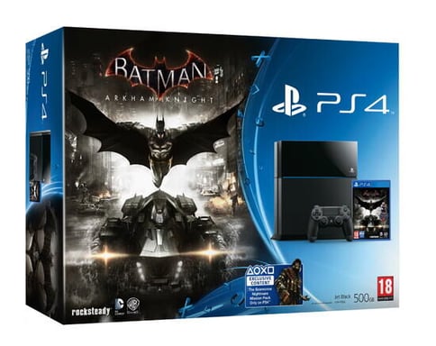 Consola PlayStation 4 - negro azabache + Batman Arkham Knight