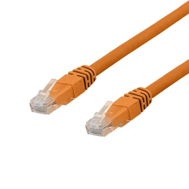 Deltaco TP-62ORAU cavo di rete Arancione 2 m Cat6a U/UTP (UTP)