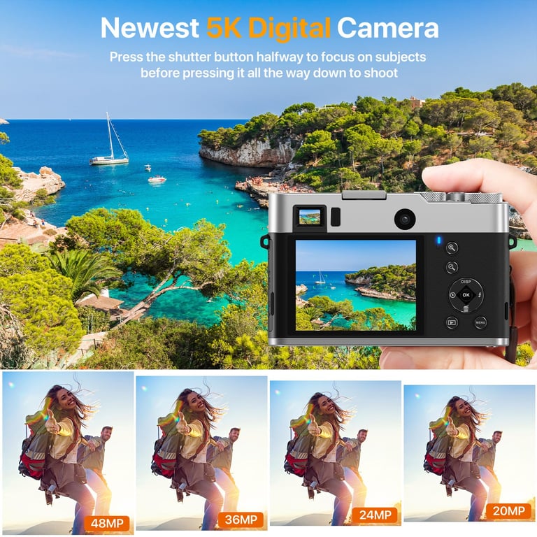 Appareil photo numérique 5K avec deux objectifs viseur autofocus et anti shake Neuf - vue 2