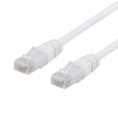 Deltaco TP-603V-CCA cavo di rete Bianco 0,3 m Cat6 U/UTP (UTP)