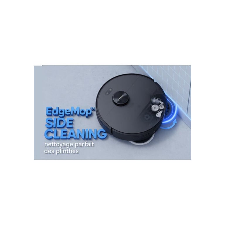 Robot Aspirateur Laveur EZICLEAN PureFlow MAX – LIDAR, 14 000 Pa, Base Auto-vidante 4L - vue 3