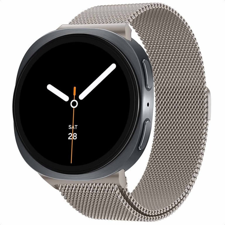 imoshion Bracelet magnétique milanais pour Samsung Galaxy Watch 8 (40/44mm) / Classic (46mm) - Lumière stellaire - Neuf