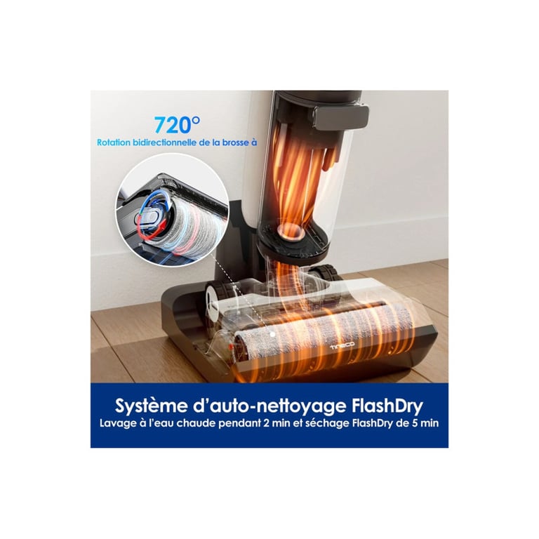 Aspirateur Traineau Tineco Floor One S7 FlashDry – Sec&Humide, 230 W, 40 min - vue 2