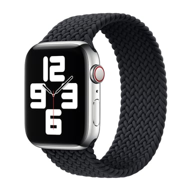 Bracelet Solo tressé pour Apple Watch | 38/40/41/42 mm - Taille 4 - Charcoal