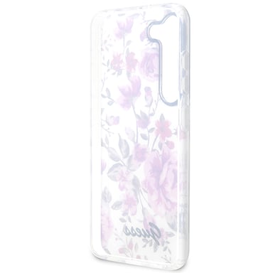 Étui Guess Flower Collection pour Samsung Galaxy S23, blanc