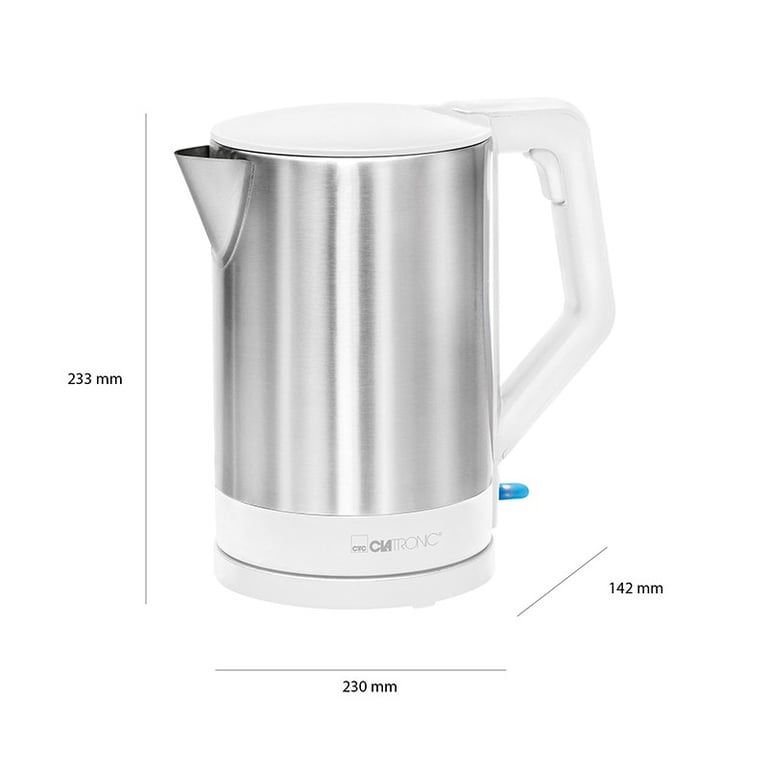 Bouilloire Électrique Clatronic WKS 3692 – 2200W, Capacité 1,5L, Acier Inoxydable - vue 4