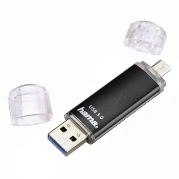 Hama 00124001 Unità flash USB da 128 GB USB Type-A / Micro-USB 3.2 Gen 1 (3.1 Gen 1) Nero