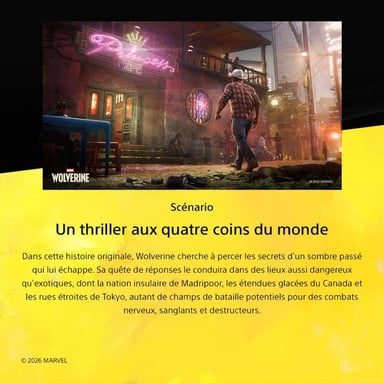 Pack PS5 Slim & Wolverine - Console de jeux PlayStation 5 Slim 825 Go (Digital), Edition Wolverine