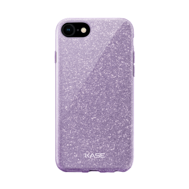 Funda fina con purpurina brillante para Apple iPhone 6/6s/7/8/SE 2020/SE 2022, Violeta
