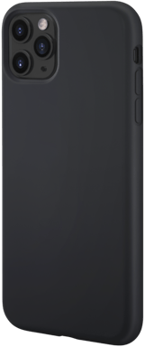 Funda antigolpes de gel de silicona suave para Apple iPhone 11 Pro Max, Negro satinado