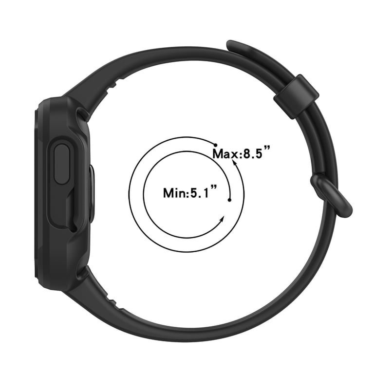 INF Bracelet de montre Black Xiaomi Mi Watch Lite/Redmi Watch 2/Xiaomi Mi Watch Lite 2/Xiaomi Redmi Watch 2 Lite/Redmi Horloge 2/Xiaomi Poco Watch Noir - vue 3