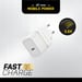 OtterBox EU Wall Charger 30W GaN - 1X USB-C 30W USB-PD, Cloud Dust White