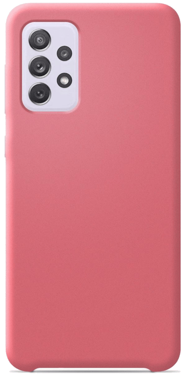 Coque silicone unie compatible Soft Touch Rose Samsung Galaxy A52