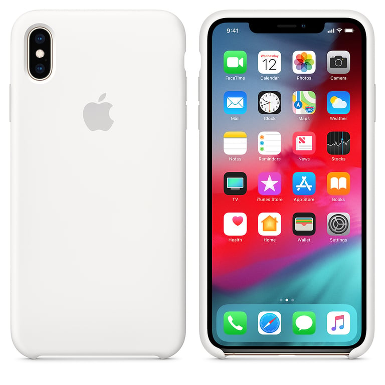 Coque en silicone pour iPhone XS Max Blanc - Apple