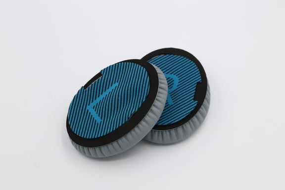 Coussinets pour casque Bose QC15 / QC25 / AE2 - 1 paire Gray+Blue