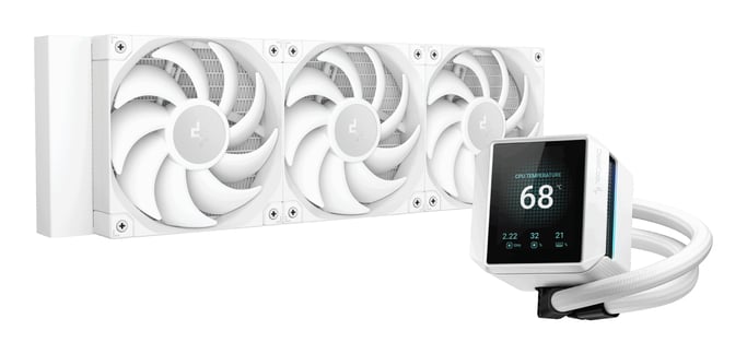 DeepCool Mystique 360 WH Procesador Sistema de refrigeración líquida todo en uno 12 cm Blanco 1 pieza(s)