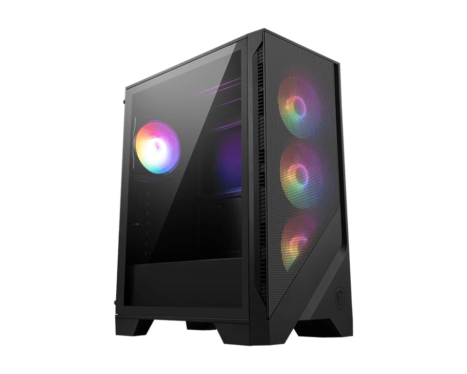 MSI MAG FORGE AIRFLOW ARGB Semi Torre ATX Cristal Templado USB 3.0 Negra - vue 10