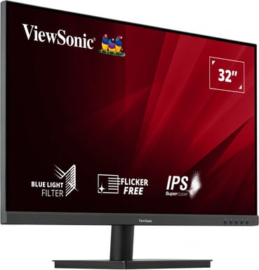 ViewSonic VA3209-MH - LED monitor - 32''  (31.5''  viewable) - 1920 x 1080 Full HD (1080p) @ 75 Hz - IPS - 250 cd/m2 - 1200: