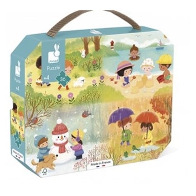 Puzzle éducatif des saisons - 36 pièces en carton pour enfants
