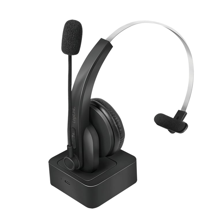 Casque LogiLink BT0059 – Sans Fil, Autonomie 18h, Micro Réglable