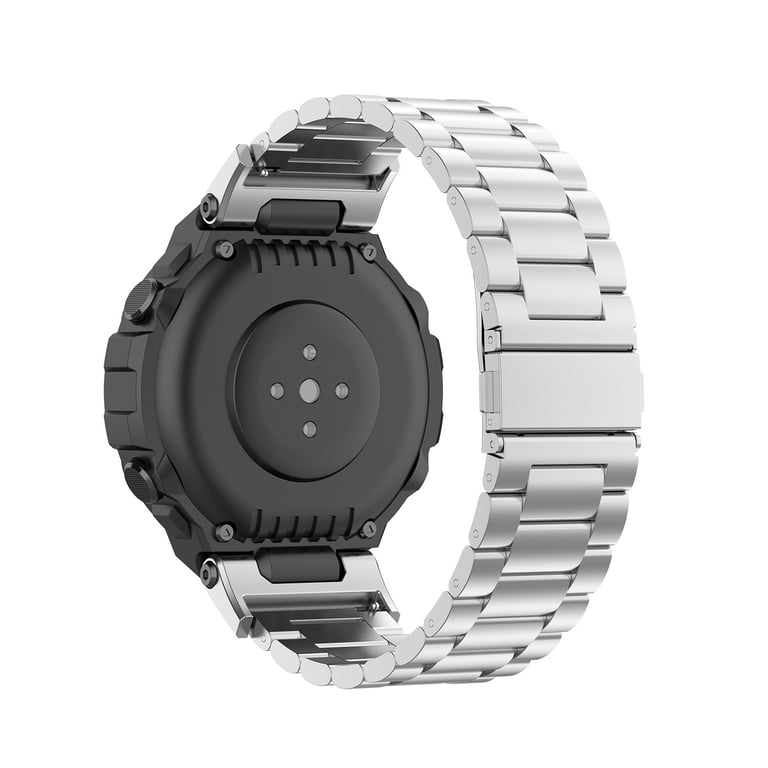 INF Bracelet de montre en acier inoxydable + tournevis Silver Amazfit T-Rex A1918 Gris - vue 3