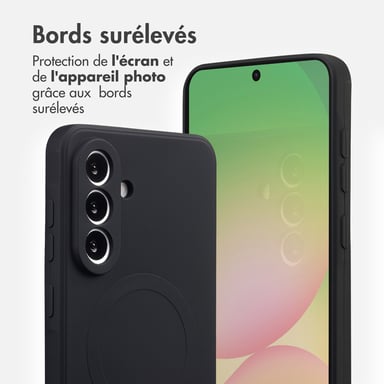 imoshion Coque Couleur avec MagSafe pour Samsung Galaxy A56 - Noir