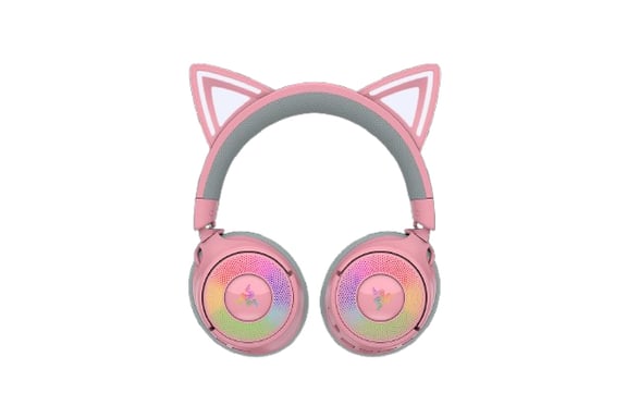Cuffie Gaming Razer Kraken Kitty V3 Pro Rosa - Suono Immersivo, Comfort Ottimale, Isolamento Acustico