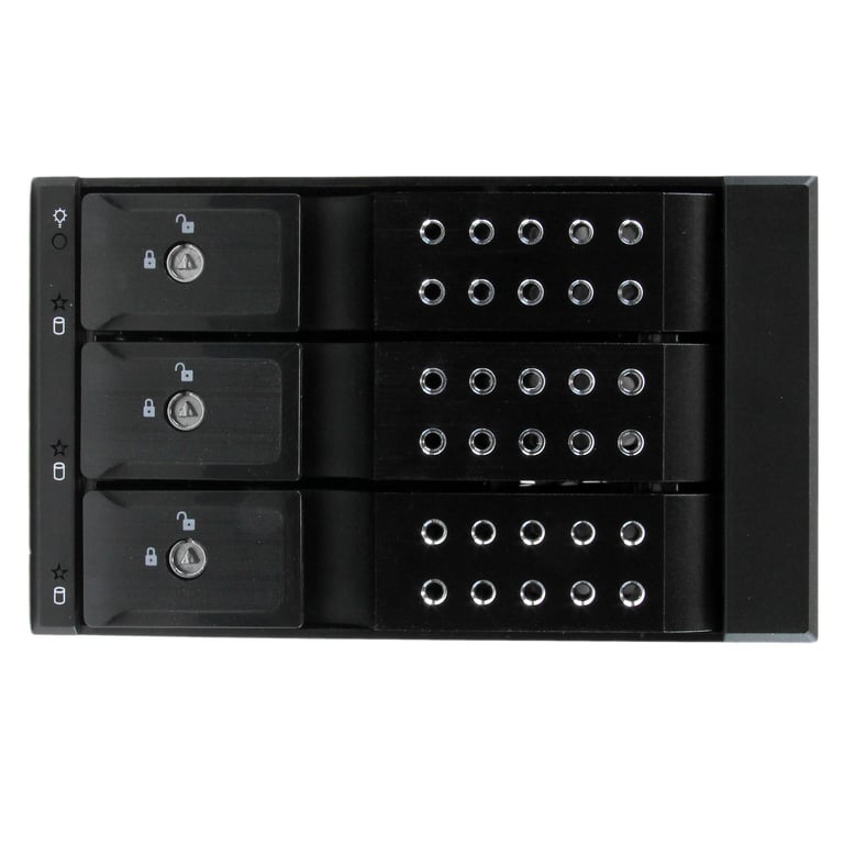 StarTech.com Rack Mobile en Aluminum Sans Tiroir pour 3x Disque Dur SAS IISATA III 6 Gbps Hot Swap Neuf - vue 3
