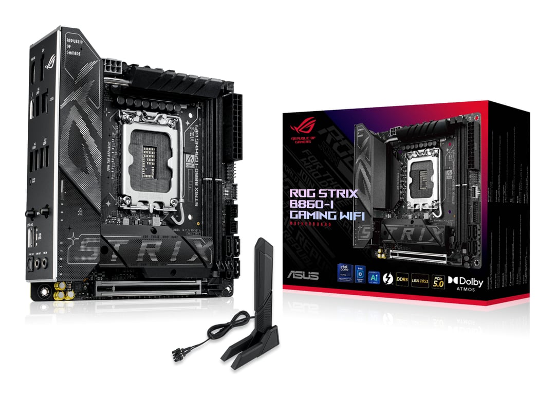 ASUS ROG STRIX B860 I GAMING WIFI - vue 2