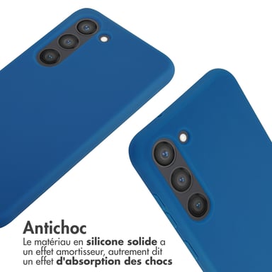 imoshion ?Coque en silicone avec cordon pour Samsung Galaxy S23 - Bleu