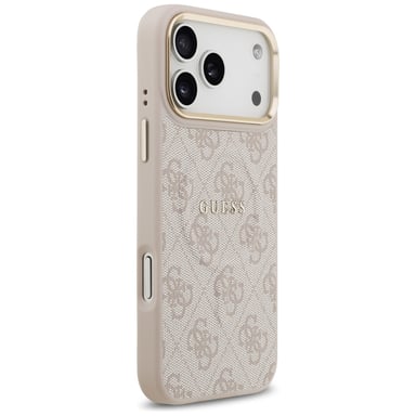 Funda Guess 4G PU Classic Logo MagSafe para iPhone 17 Pro Max rosa