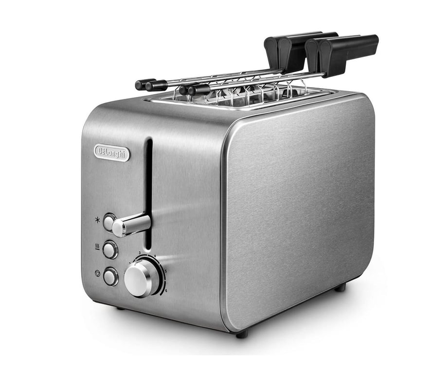 Grille pain 2 tranches DeLonghi CTX 2203 avec fonction dégivrage et 6 niveaux de dorage - vue 2