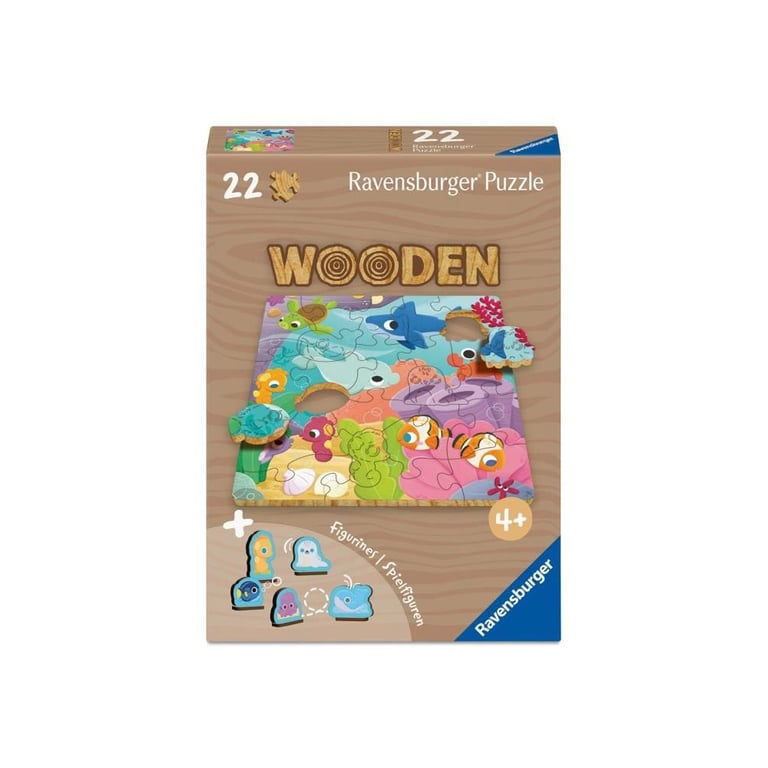 Puzzle 22 pièces en bois : Monde sous marin Ravensburger France - vue 6