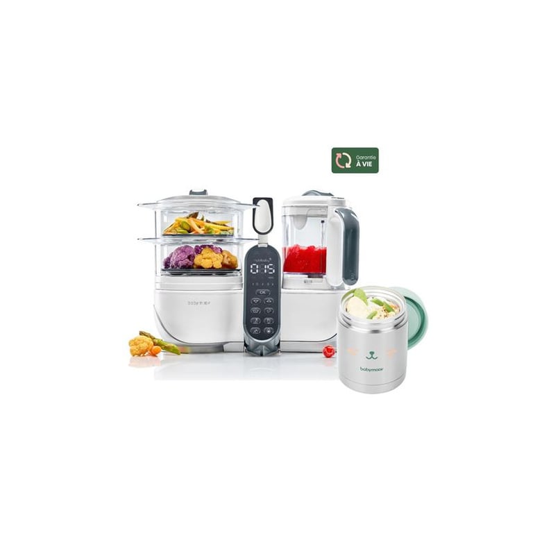 Mixeur cuiseur Babymoov Nutribaby Plus A001117_B3 230 W cuisson vapeur et mixage Blanc - Neuf