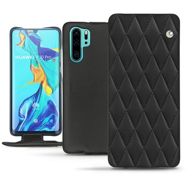 Housse cuir Huawei P30 Pro -  - Noir - Cuir lisse couture