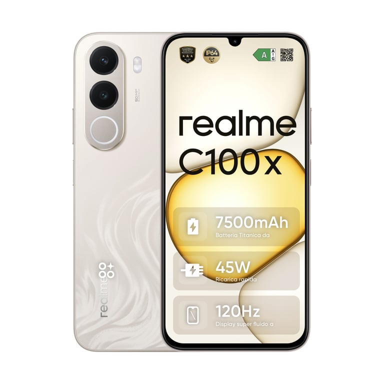 Realme C100X 4 Gold - vue 2