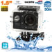 Caméra Sport Étanche 30 Mètres Caméra Waterproof Action Full HD 1080P Noir 16Go YONIS