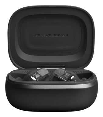 JBL Live Beam 4 - Cuffie wireless Bluetooth ad alta risoluzione con cancellazione del rumore, nere