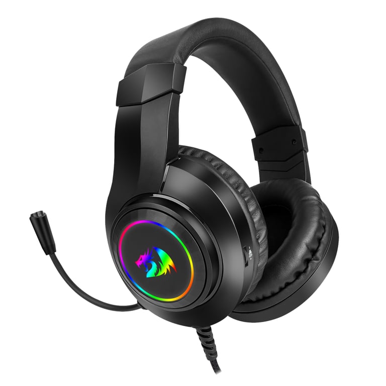 Casque Avec Fil REDRAGON H260 HYLAS RGB – Casque Gamer Micro Intégré
